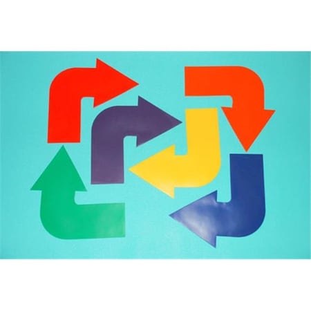 Everrich Industries Everrich EVB-0054 Curved Arrowhead Mat - Set of 6 EVB-0054